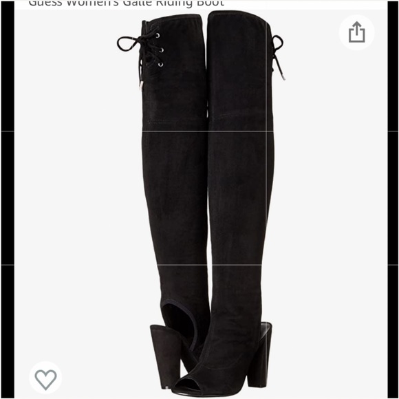New Guess Black Galle Over the Knee Boots Taylor Swift Reputation Era - Picture 8 of 8